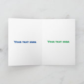 Carte Caricature humoristique murène verte (Intérieur)