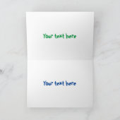 Carte Caricature joli sourire taco dessin animé (Intérieur)