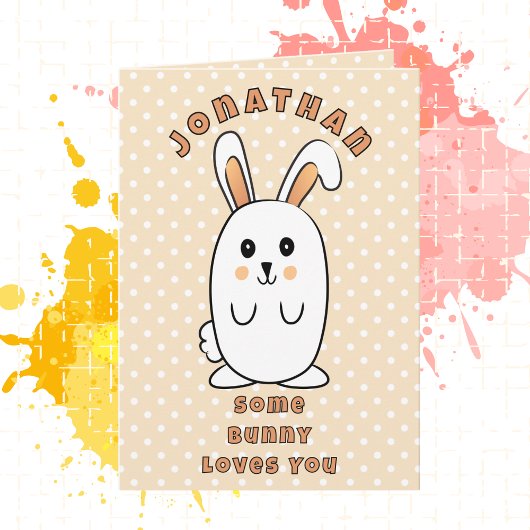 Carte Caricature Jolie Lapin Un Lapin Vous Aime Annivers