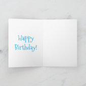 Carte Caricature joyeuse de tortue de mer verte mignonne (Intérieur)