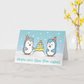 Carte Caricature mignonne - Célébration d'anniversaire d (Fleur jaune)