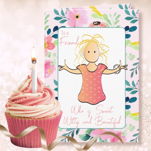 Carte Caricature Sassy pour femme Snarky Funny