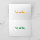 Carte Caricature sur les agrumes d'orange (Intérieur)