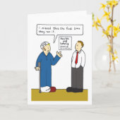 Carte Caricature sur les Humours de santé et de sécurité (Fleur jaune)