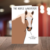 Caricature sur mesure amusant Cheval Pun