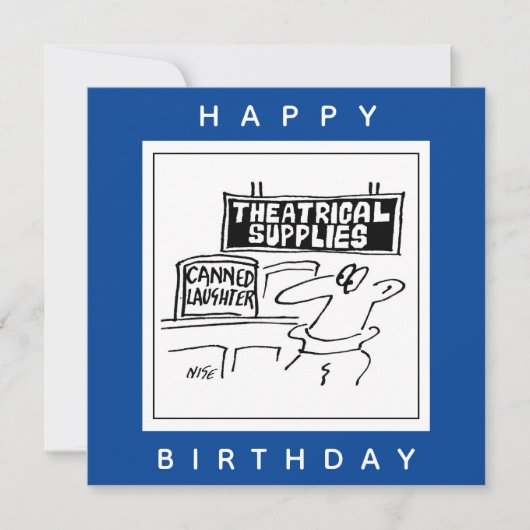 Carte Caricature théâtrale en canne (Devant)