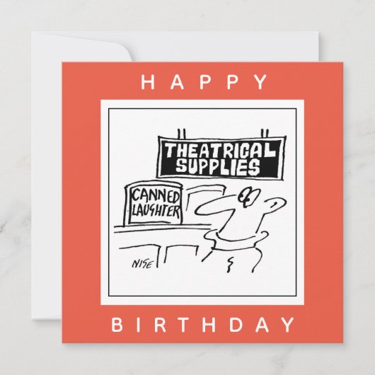 Carte Caricature théâtrale en canne (Devant)