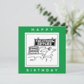 Carte Caricature théâtrale en canne (Debout devant)