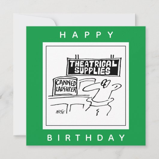 Carte Caricature théâtrale en canne (Devant)