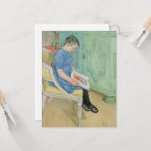 Carte Carl Larsson - Anna-Johanna, (Devant/Arrière en situation)