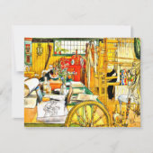Carte Carl Larsson - L'Atelier (Devant)