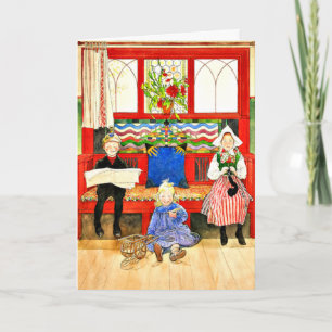 Carte Carl Larsson - Papa, Maman, Enfant, beaux-arts