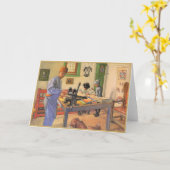 Carte Carl Larsson peinture, My Acid Workshop (Fleur jaune)