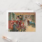 Carte Carl Larsson - Une journée de célébration (Devant/Arrière en situation)