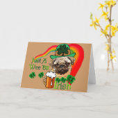 Carte Carlin du jour de St Patrick (Fleur jaune)