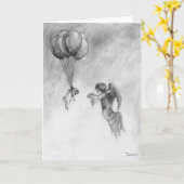 Carte Carlin et ange (Fleur jaune)