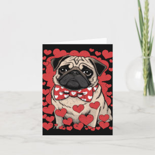 Carte Carlin Face Coeur Gles Valentines Jour Amoureux de