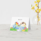 Carte carlin facile (Fleur jaune)