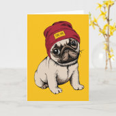 Carte Carlin Hipster Mini Chippi (Fleur jaune)