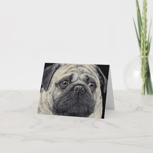 Carte carlin - "Pugshot" (Devant)