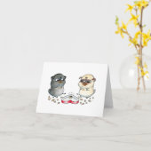 Carte Carlin Standoff au chocolat Valentine (Fleur jaune)