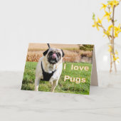 Carte Carlins d'amour (Fleur jaune)