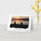 Carte Carlins dans le coucher du soleil (Fleur jaune)