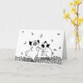Carte Carlins Danser en Feuille (Fleur jaune)