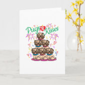 Carte Carlins N Baisers Carlin Amoureux des chiens (Fleur jaune)