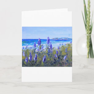 Carte Carmel California, Beach, Lupin, Landscape Art