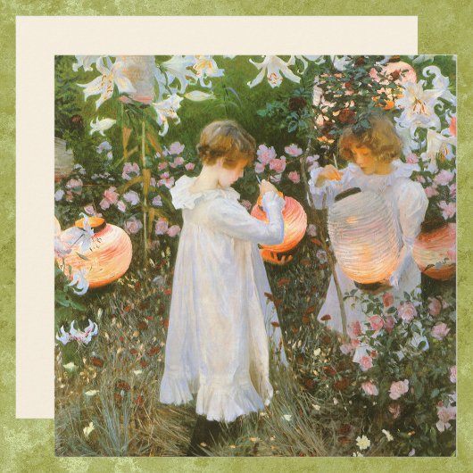 Carte Carnation, Lily, Lily, Rose Par John Singer Sargen