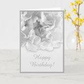 Carte Carnation noir et blanc (Fleur jaune)