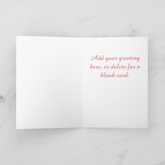 Carte Carnation Rouge (Intérieur)