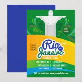 Carte Carnaval de Rio de Janeiro personnalisé ajouter le (Devant / Derrière)