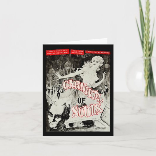 Carte Carnaval Des Âmes Halloween Monster Poster Horreur (Devant)