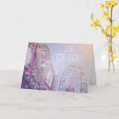 Carte Carnaval | Live For Today Grey Card (Fleur jaune)