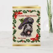 Carte Carnegie Scottie Chien Noël Personnalisé (Devant)