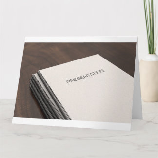 Carte Carnet de livrets de présentation