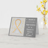 Carte Carnet de voeux pour la sensibilisation aux maladi (Fleur jaune)