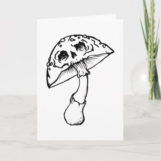 Carte carnet du crâne de champignon (Devant)