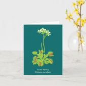 Carte Carnivore Plante Floral Art (Fleur jaune)