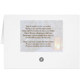 Carte Carol de Noël "O Holy Night" (Dos Horizontal)