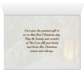 Carte Carol de Noël "O Holy Night" (Intérieur Horizontal (Bas))