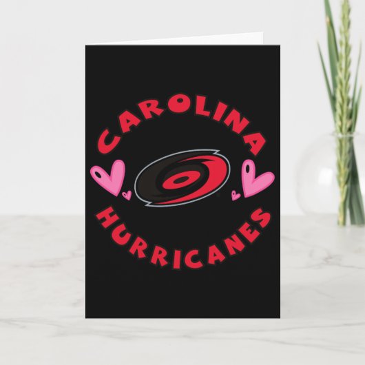 Carte Carolina Hurricanes Valentine Hearts Nhl officiel (Devant)