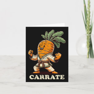 Carte Carotte karaté amusante Carotte Cartier Karate Tra