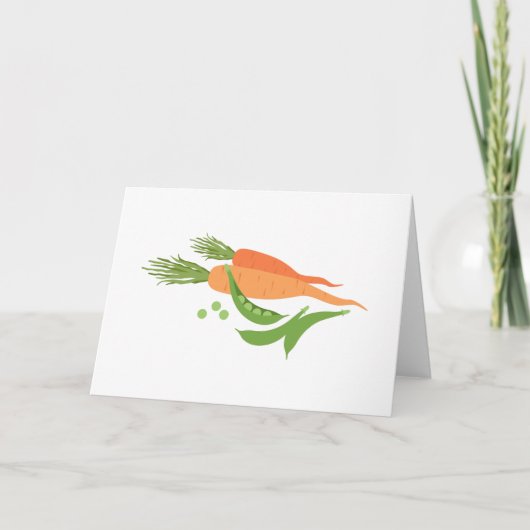 Carte Carottes et pois (Devant)