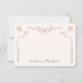 Carte Carousel Merry-go-round Merci Note (Dos)