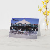 CARTE "CAROUSEL" SISTER MEMORIES ON YOUR BIRTHDAY (Fleur jaune)