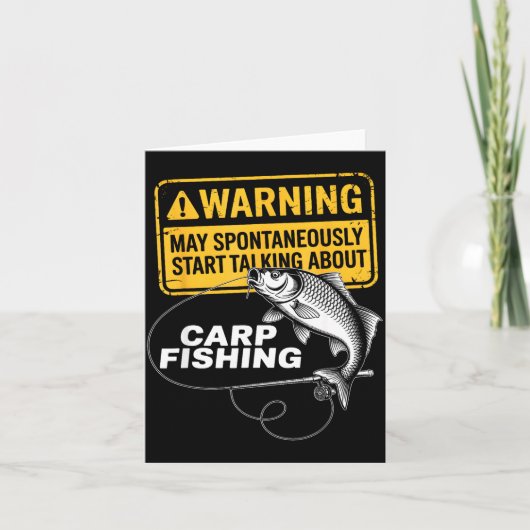 Carte Carp Fishing Design For Men Funny Catfish And Carp (Devant)