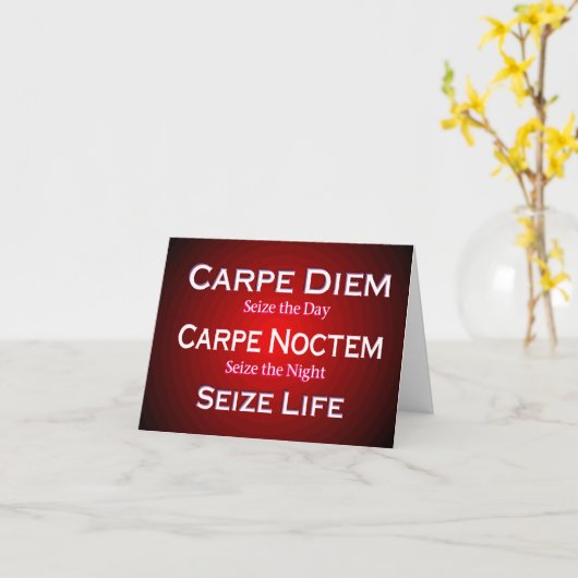 Carte Carpe Diem (Fleur jaune)